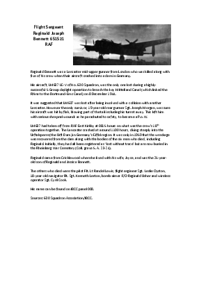 A preview of a PDF biography for Bennett, Reginald Joseph